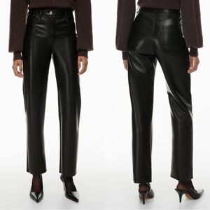 Aritzia Wilfred The Melina Pant High-waisted Vegan Leather
